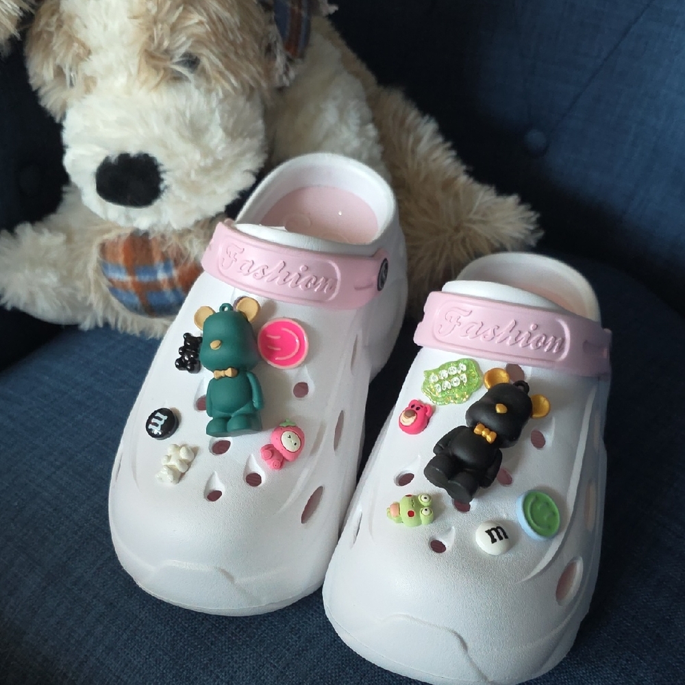 Cute Bear Croc Charms Set – Kawaii Cartoon Shoe Charms, Colorful Clog Accessorie